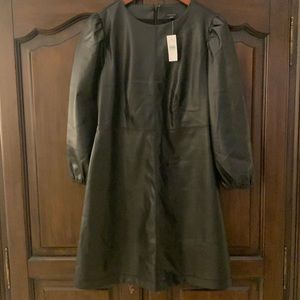 Faux leather dress